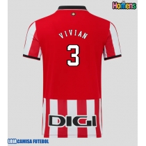 Camisa de Futebol Athletic Bilbao Dani Vivian #3 Equipamento Principal 2025-26 Manga Curta